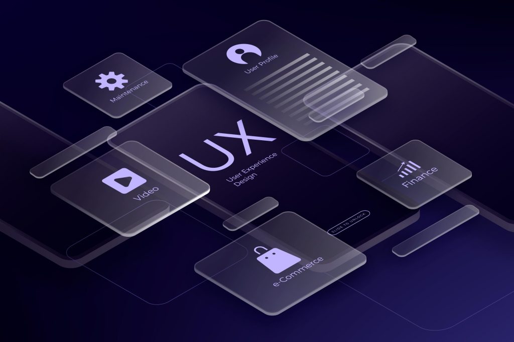 Gradient ui ux elements background